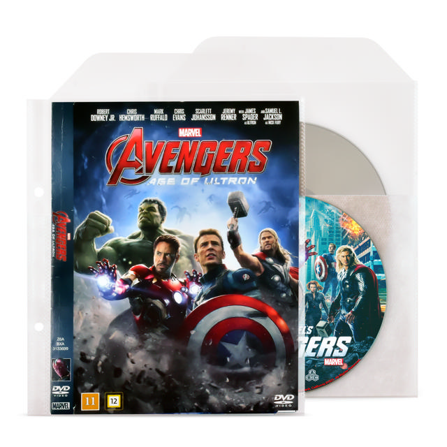 DVD Bundle, 50 Double DVD Sleeves with Felt, 2 DVD Binders