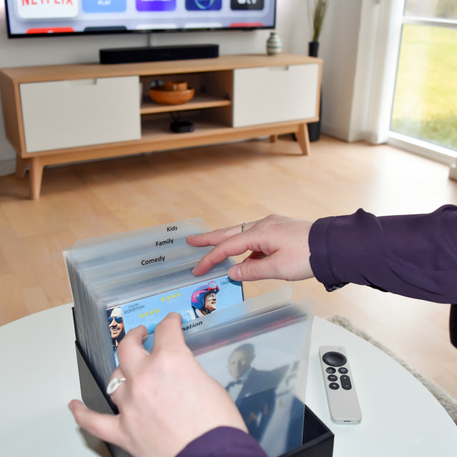 DVD Dividers with Labels with Pre-printed Film Genres