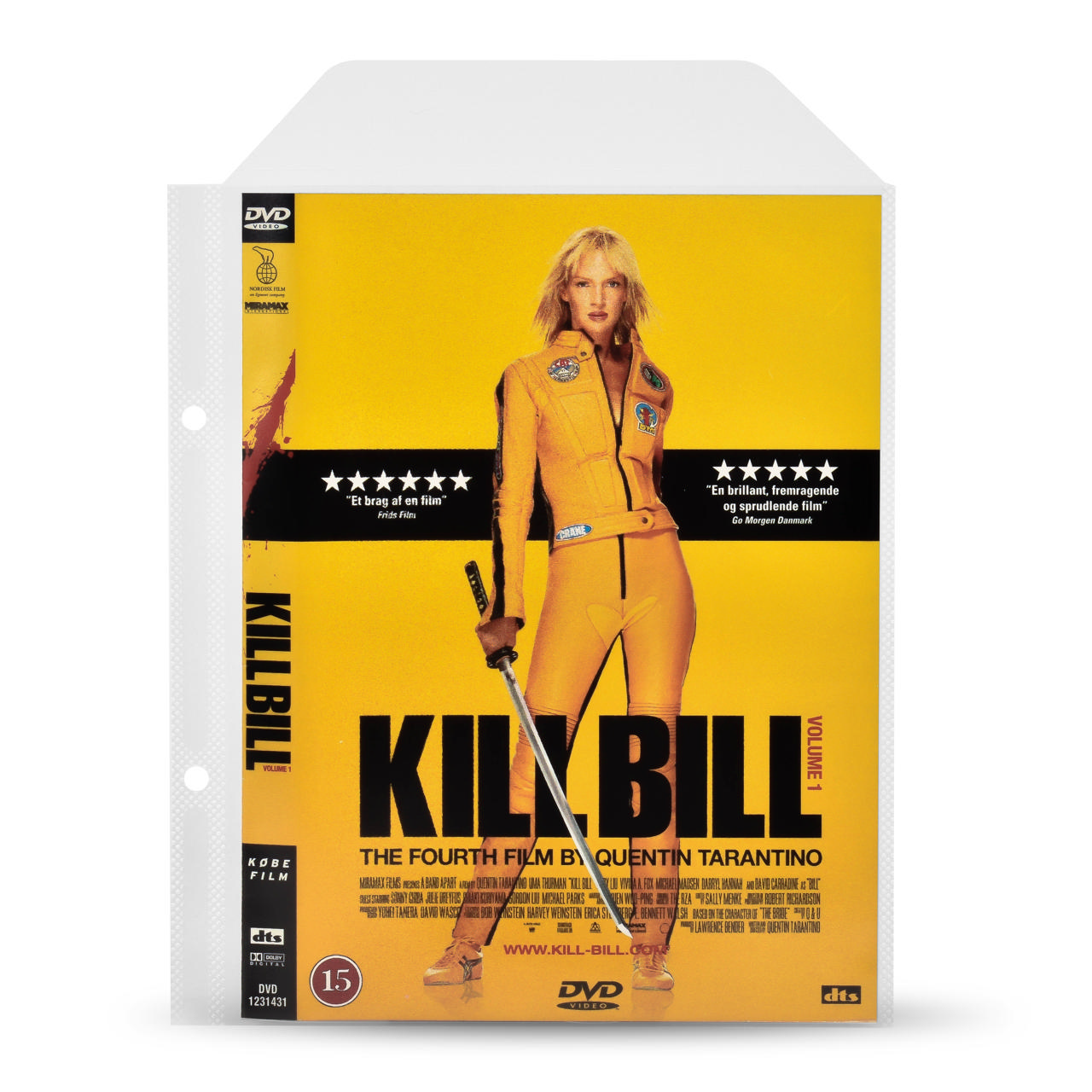 DVD hoes met perforaties voor DVD-opslag