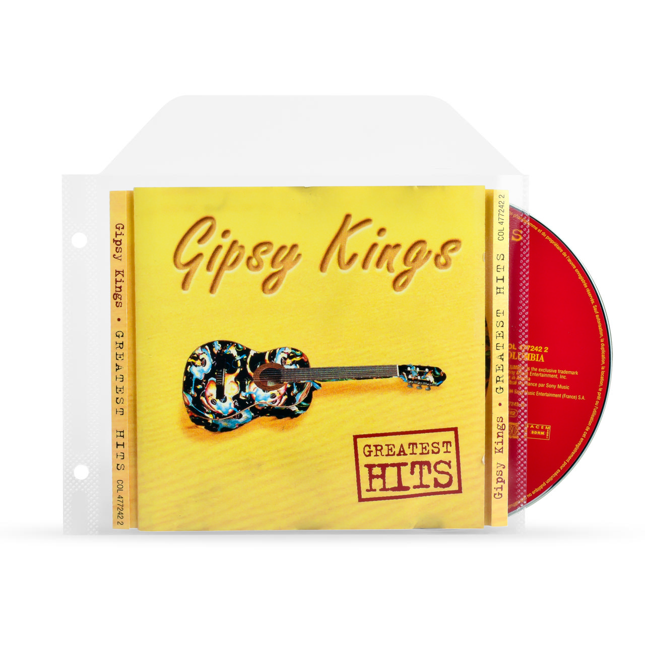 CD hoes met ringbandgaten