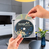 Dubbele CD hoes met vilt