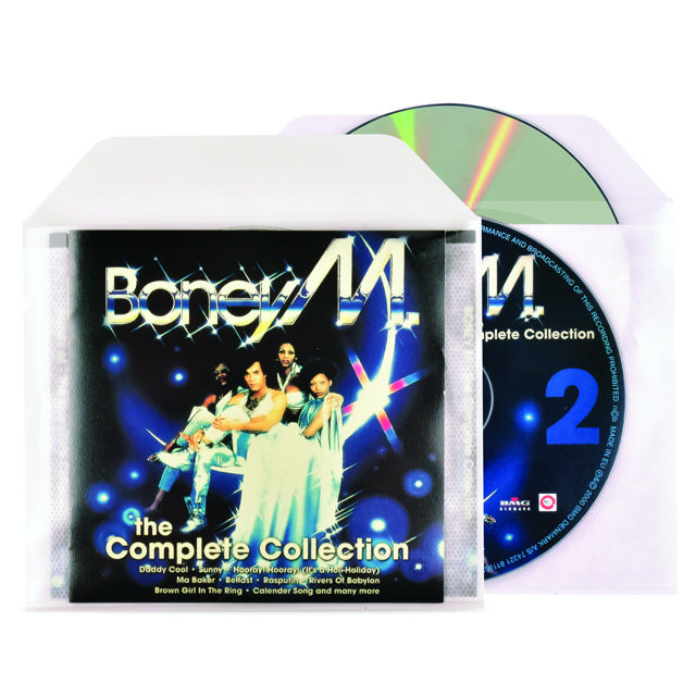 Dubbele CD hoes met vilt