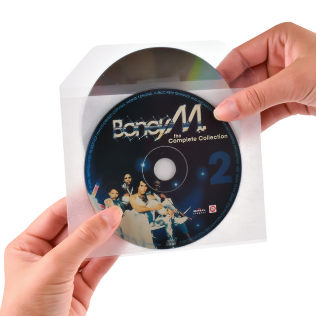 Dubbele CD hoes met vilt