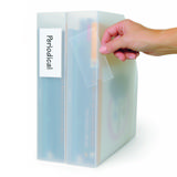 Itseliimautuva tarranpidike, pysyvä, 55 x 150 mm, tulostettavilla sisäkkeillä