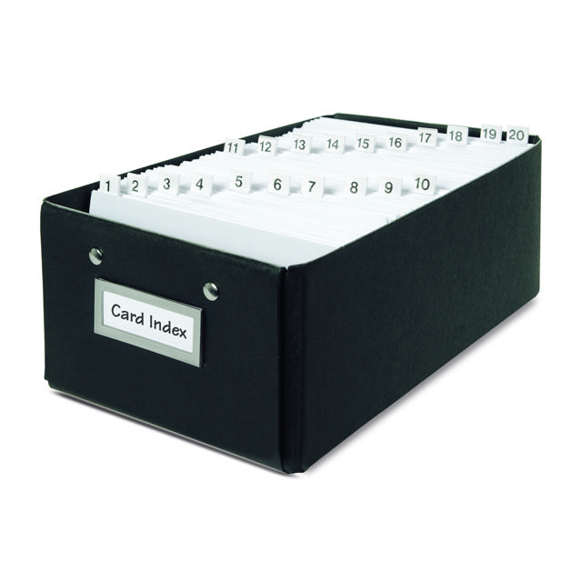 3L Selbstklebende Kartenreiter, permanent, vorgedruckt mit A bis Z/1 bis 31/JAN bis DEC, 10 x 150 mm