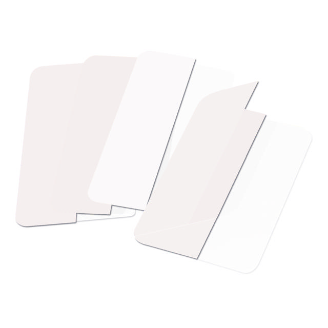 3L Selbstklebende doppelseitige Registertabs, permanent, 12 x 40 mm