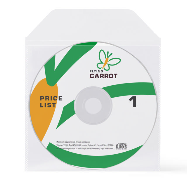 Nichtklebende biodegradable CD/DVD-Tasche mit Verschluss