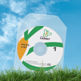 Nichtklebende biodegradable CD/DVD-Tasche mit Verschluss