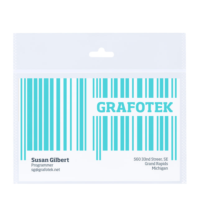 Biodegradable badgehouder, horizontaal 