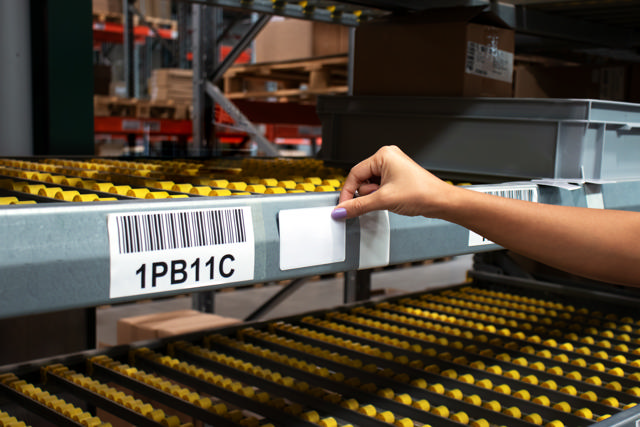 Magnetisk etikette lomme, 60 x 95 mm, sideåbning