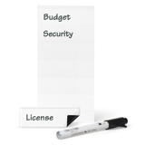 Magnetische etikethouder, 25 x 75 mm, met etiketten 