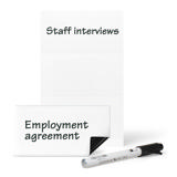 Magnetische Etikettenhalter, 55 x 102 mm, mit Schildchen