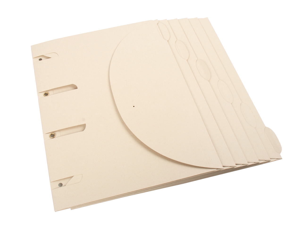 Smartfolder perforeret dokument folders - Tree-Free - pakke med 6 - A4 - naturlig