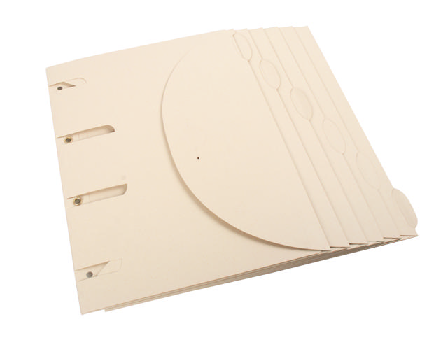 Smartfolder perforeret dokument folders - Tree-Free - pakke med 6 - A4 - naturlig
