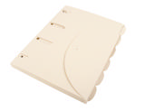 Smartfolder perforeret dokument folders - Tree-Free - pakke med 6 - A4 - naturlig
