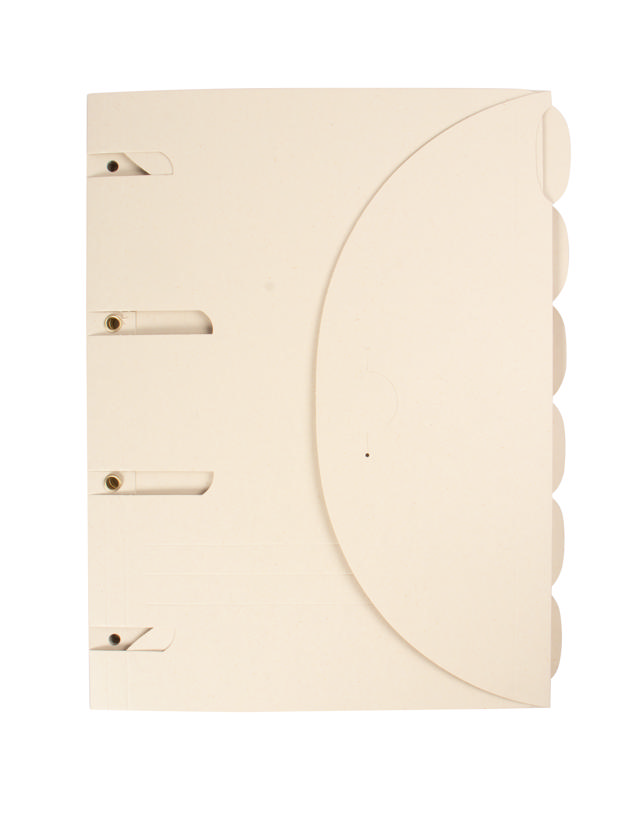 Smartfolder perforeret dokument folders - Tree-Free - pakke med 6 - A4 - naturlig