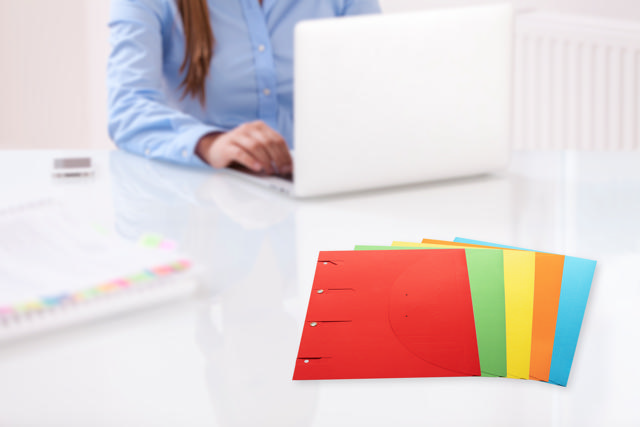 Smartfolder Uno perforeret dokument mappe, uden tab, A4