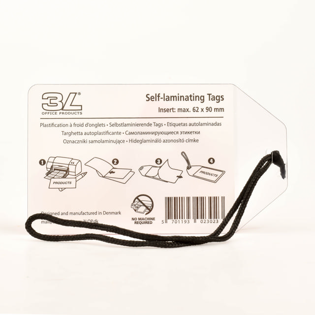 Business Card Luggage Tag, 72 x 123 mm