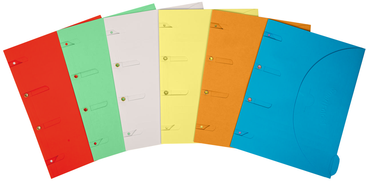 Smartfolder Perforeret Mappe, med Fane, A4