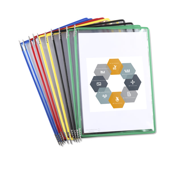 Funda con pivotes Tarifold, A4, vertical