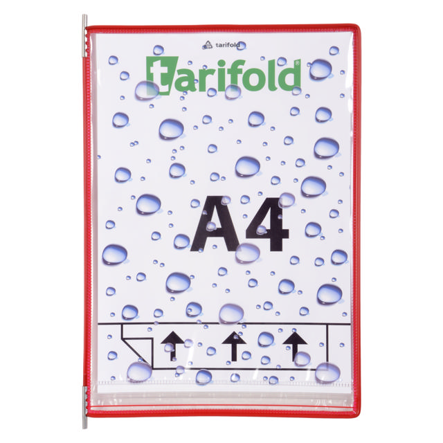 Tarifold Drypocket Pivoting Pocket, Pivots i rustfrit stål, A4, stående