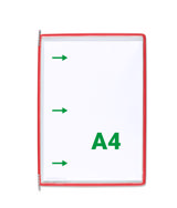 Tarifold-kääntötasku, A4, pystysuora, vasemmalta puolelta täytettävä