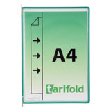Funda con pivotes Tarifold, A4, vertical, inserción lateral izquierda