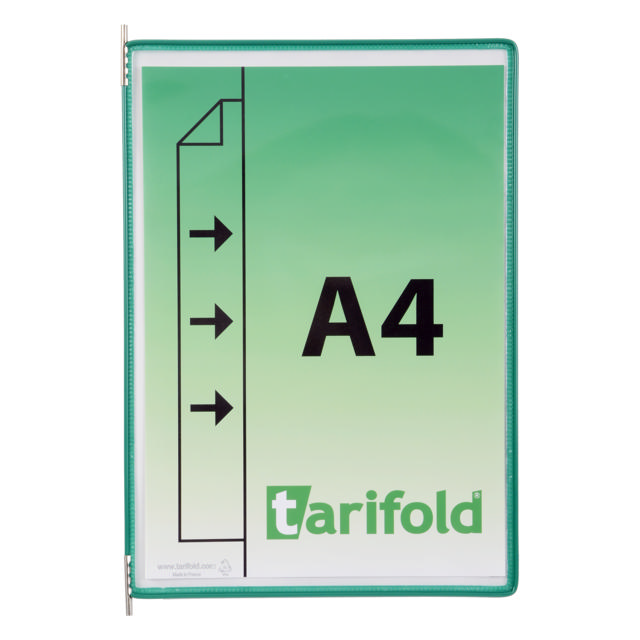 Funda con pivotes Tarifold, A4, vertical, inserción lateral izquierda