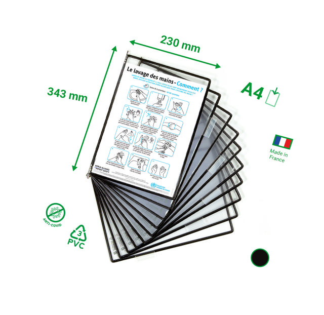 Tarifold Antimicrobial Pivoting Pocket, A4, Portrait