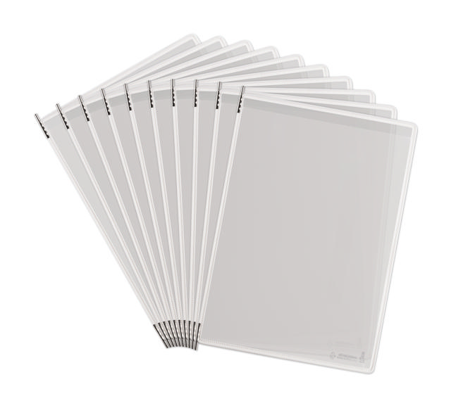 Poche à pivots inox antimicrobienne Tarifold, A4, portrait