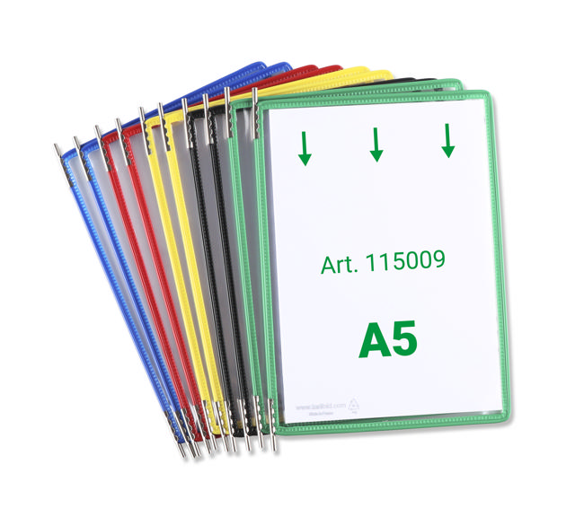 Tarifold Drejelige display lomme, A5, lodret