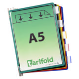 Tarifold Drejelige display lomme, A5, lodret