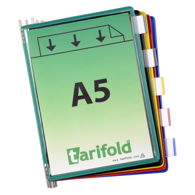 Tarifold Drejelige display lomme, A5, lodret