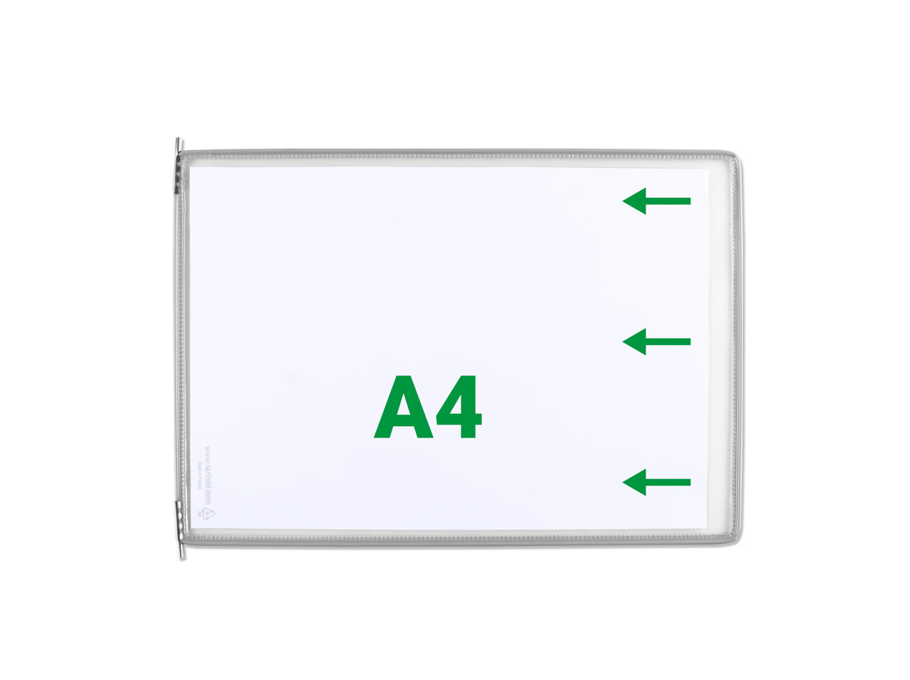 Tarifold zichtpaneel, A4, horizontaal, laden van rechts