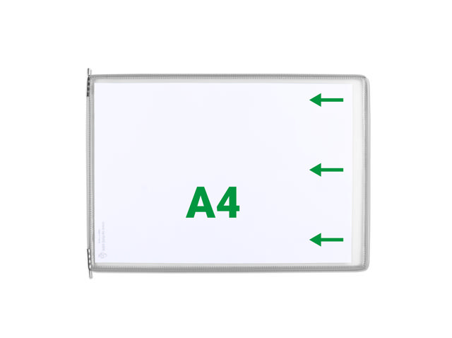 Tarifold zichtpaneel, A4, horizontaal, laden van rechts