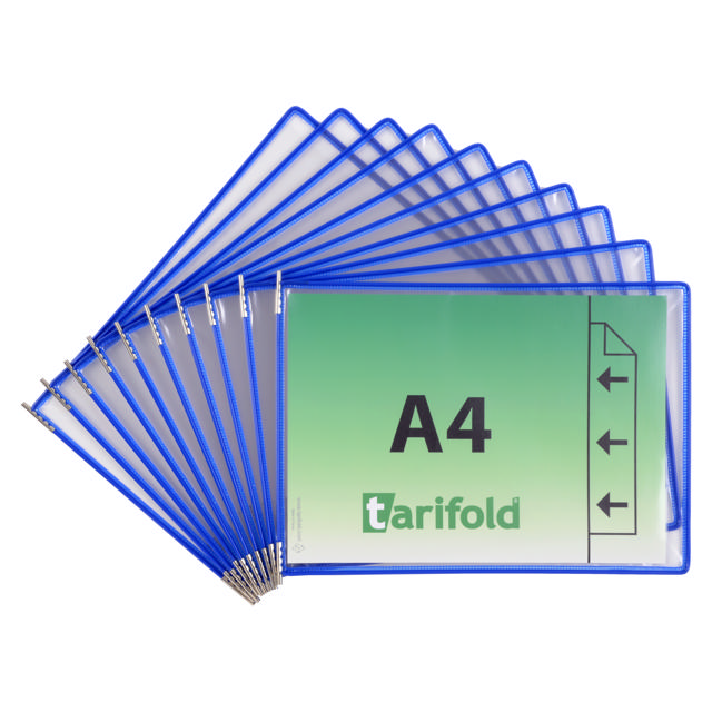 Funda con pivotes Tarifold, A4, horizontal, inserción lateral derecha