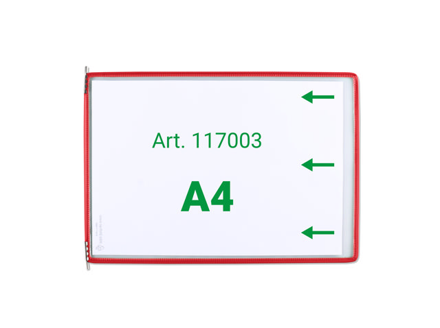 Tarifold zichtpaneel, A4, horizontaal, laden van rechts