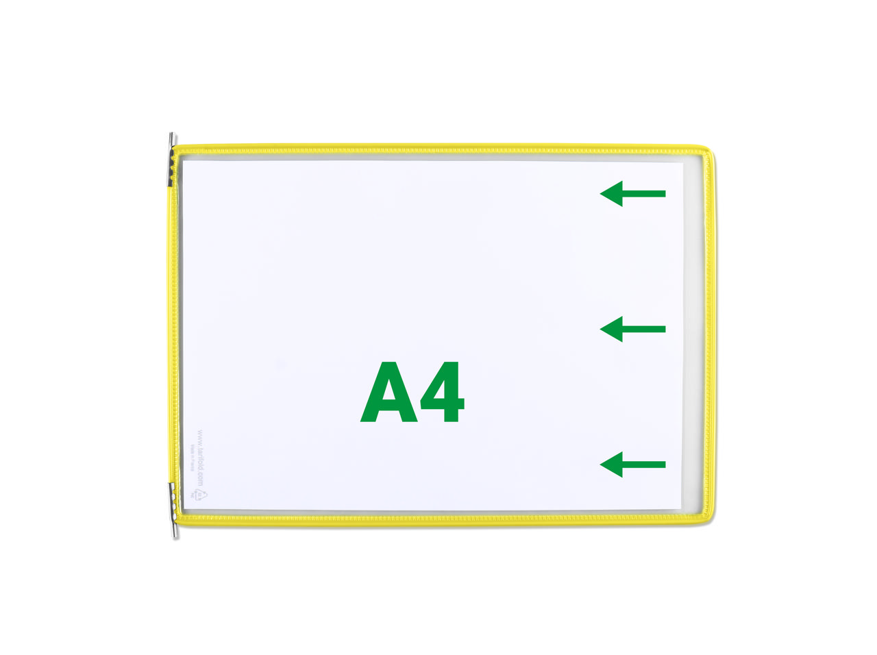 Tarifold zichtpaneel, A4, horizontaal, laden van rechts