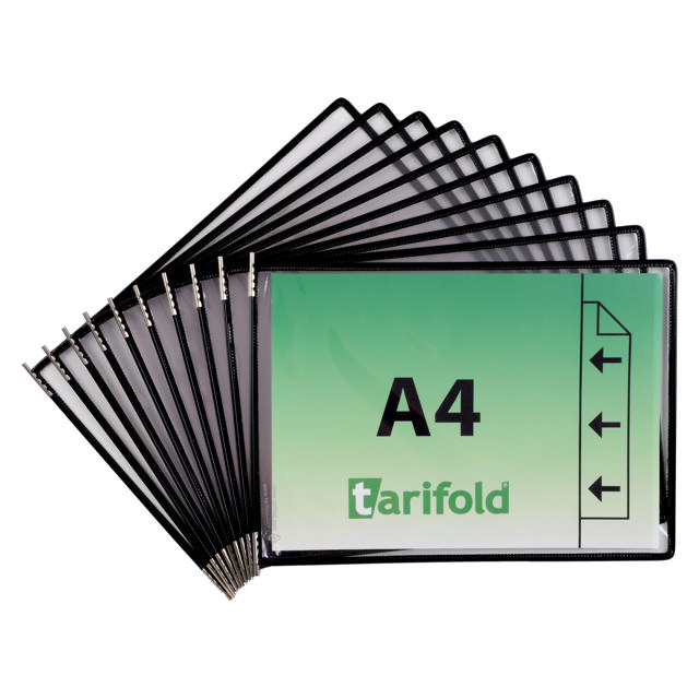 Tarifold zichtpaneel, A4, horizontaal, laden van rechts