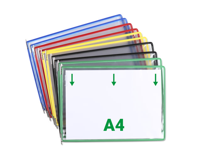 Tarifold Drejelige display lomme, A4, vandret