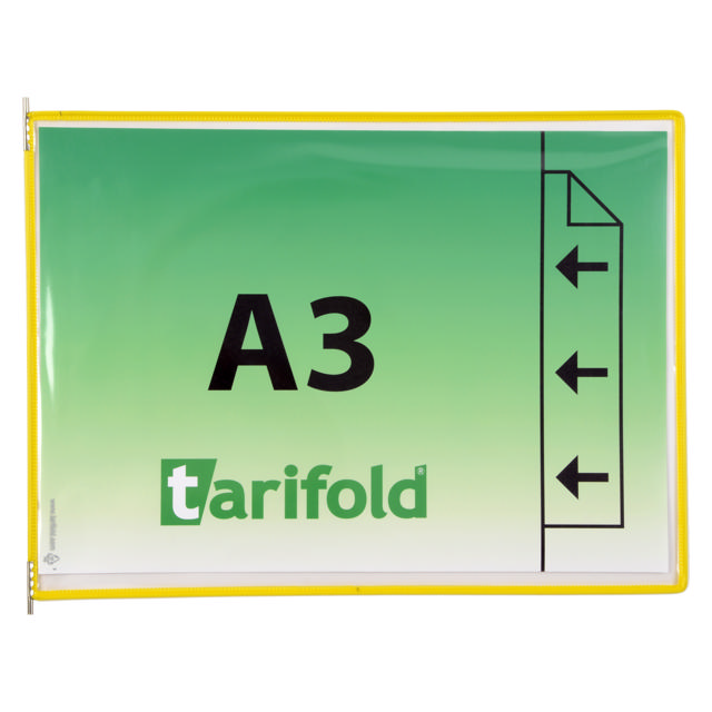 Tarifold zichtpaneel, A3, horizontaal, laden van rechts