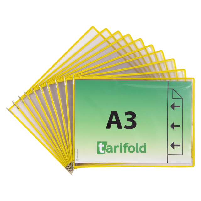 Tarifold zichtpaneel, A3, horizontaal, laden van rechts