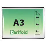 Funda con pivotes Tarifold, A3, horizontal, inserción lateral derecha