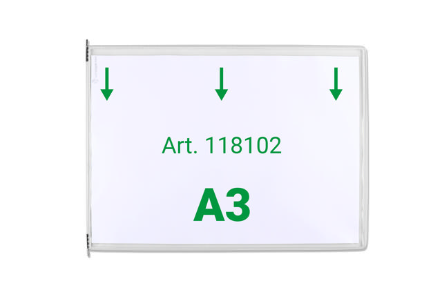 Tarifold zichtpaneel, A3, horizontaal