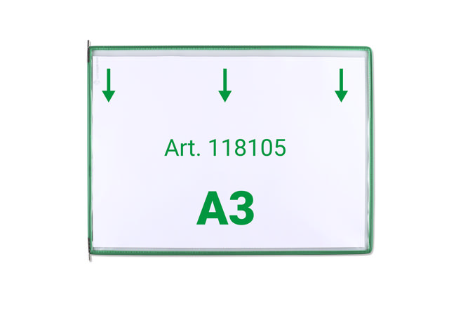 Tarifold zichtpaneel, A3, horizontaal