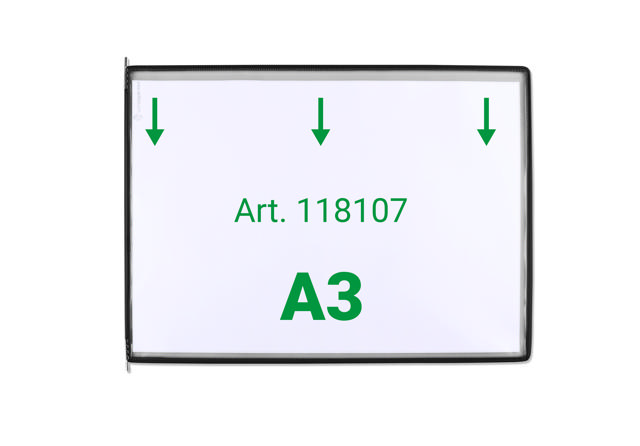 Tarifold zichtpaneel, A3, horizontaal
