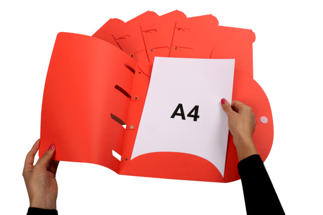 Smartfolder Perforerad Mapp, med Flik, A4