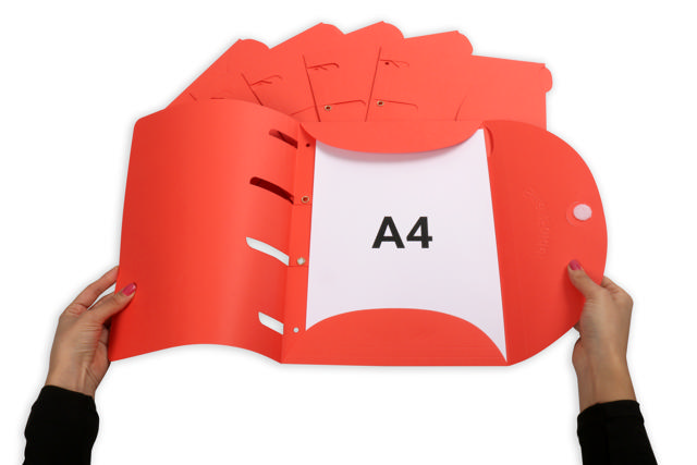 Smartfolder Perforerad Mapp, med Flik, A4