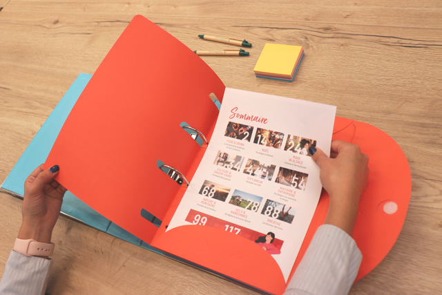 Smartfolder Perforerad Mapp, med Flik, A4