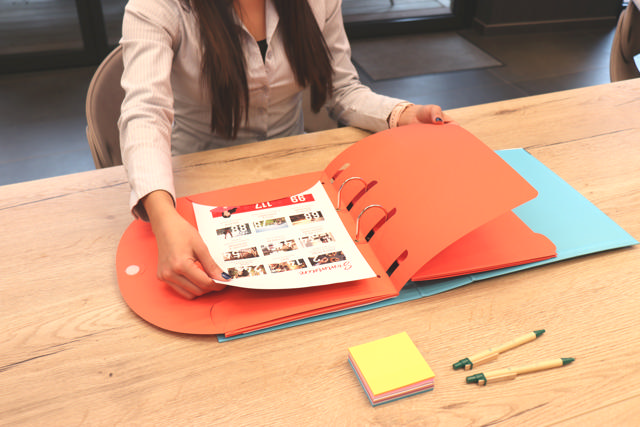 Smartfolder Perforerad Mapp, med Flik, A4